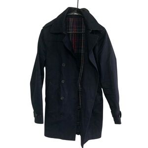 Sandro Mens Navy Trench Coat size Large